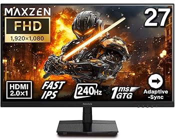Amazon.co.jp: MAXZEN ゲーミングモニター 27インチ 240Hz FHD(1920 Amazon.co.jp: MAXZEN ゲーミングモニター 27インチ 240Hz FHD(1920